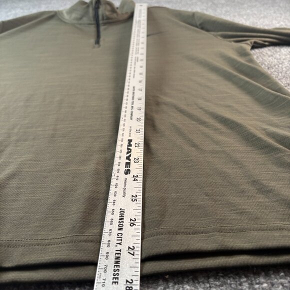 Nike Dri-Fit Green Athletic Quarter Zip Jogging Pullover Sweatshirt Men's Size L - Picture 7 of 8